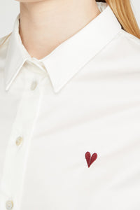 CHEMISE COTON SLIM CŒUR