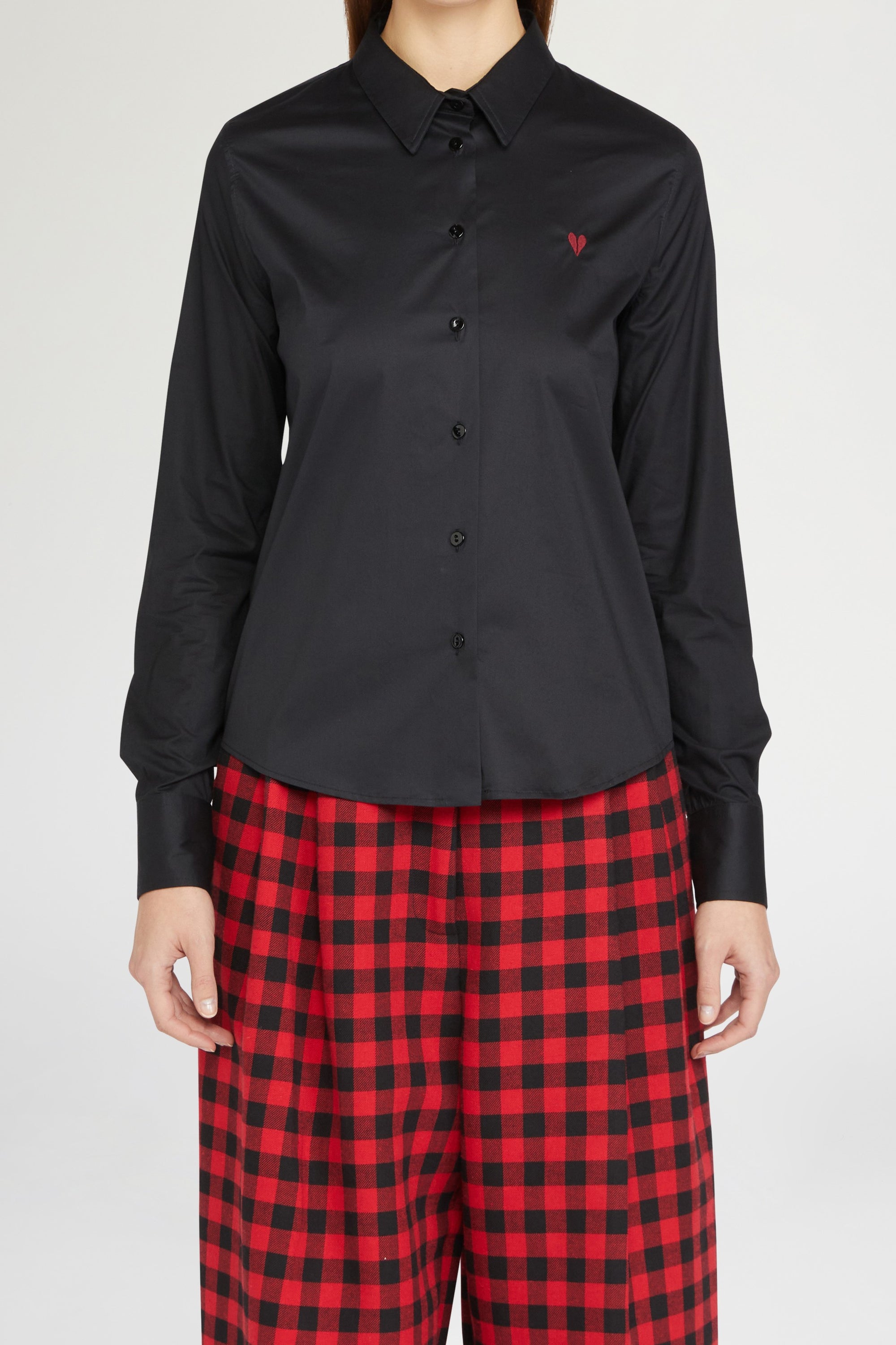 CHEMISE COTON SLIM CŒUR