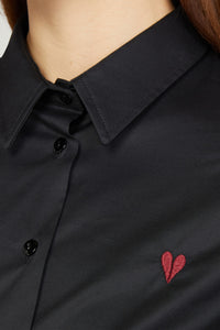 CHEMISE COTON SLIM CŒUR