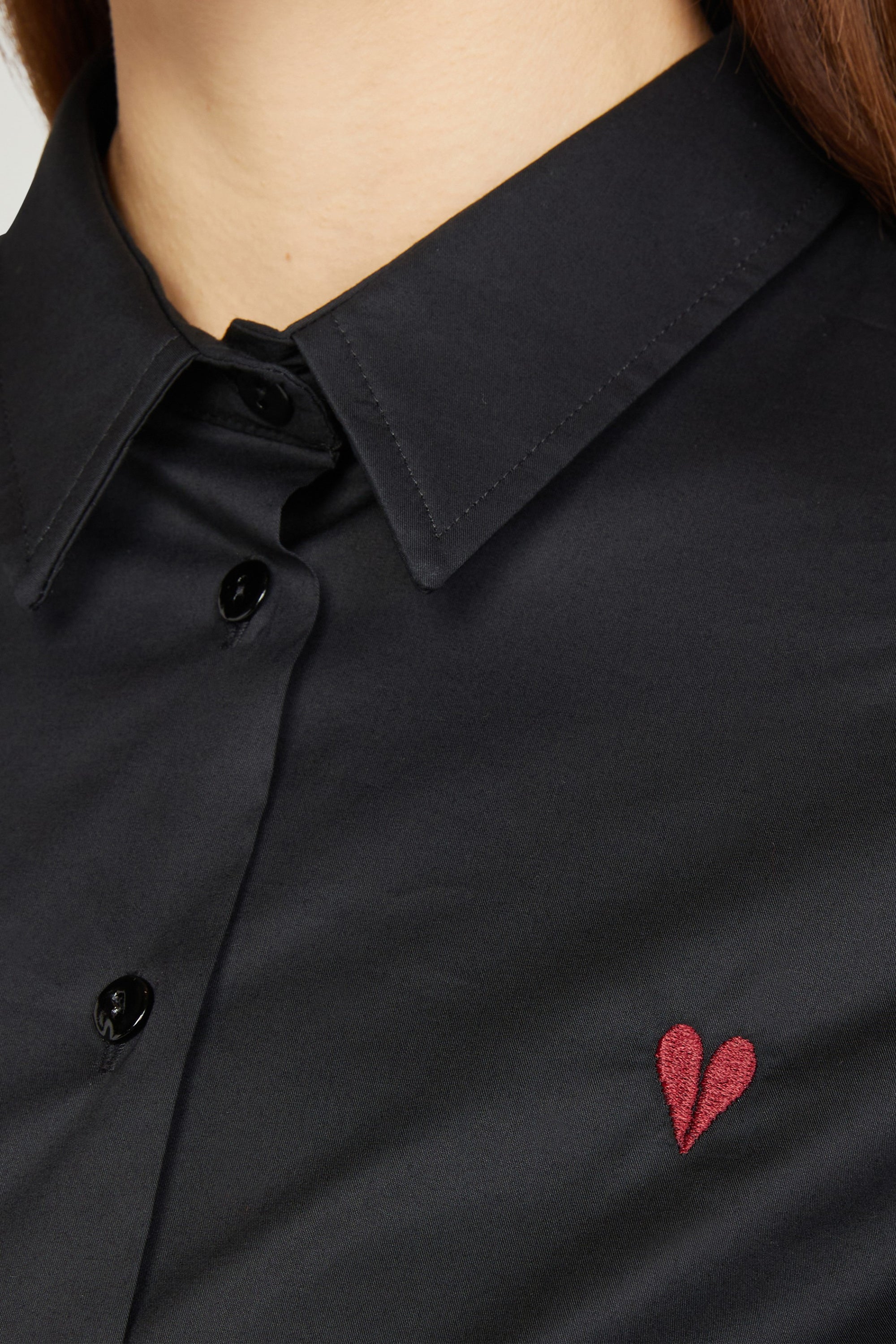 CHEMISE COTON SLIM CŒUR