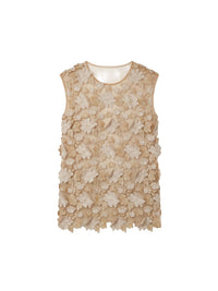 Chemise sans manches - Beige Fantasia