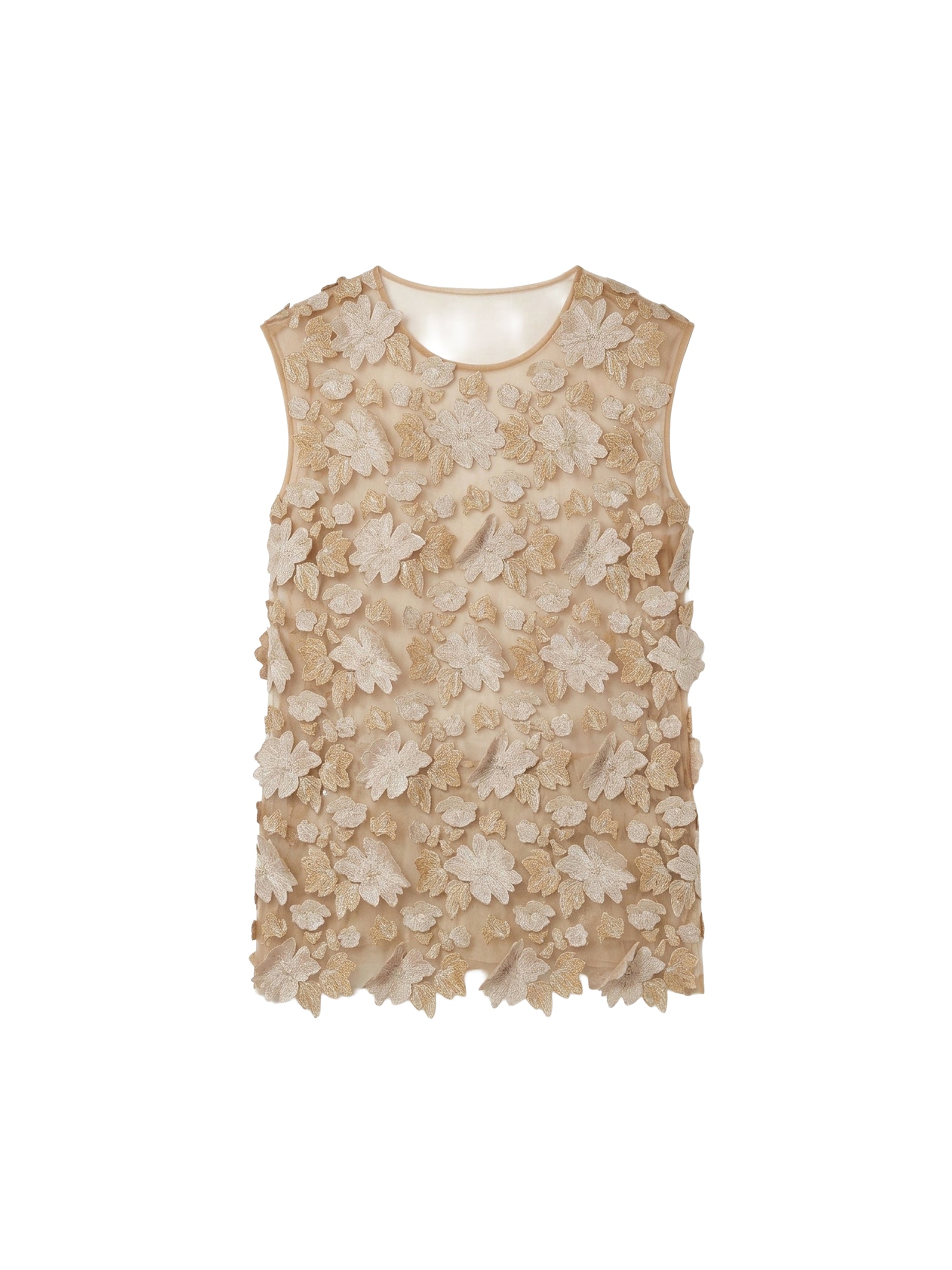 Chemise sans manches - Beige Fantasia