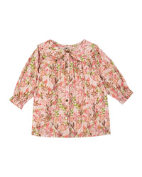 Robe Mini heidi en coton - Fleurs Edelweiss