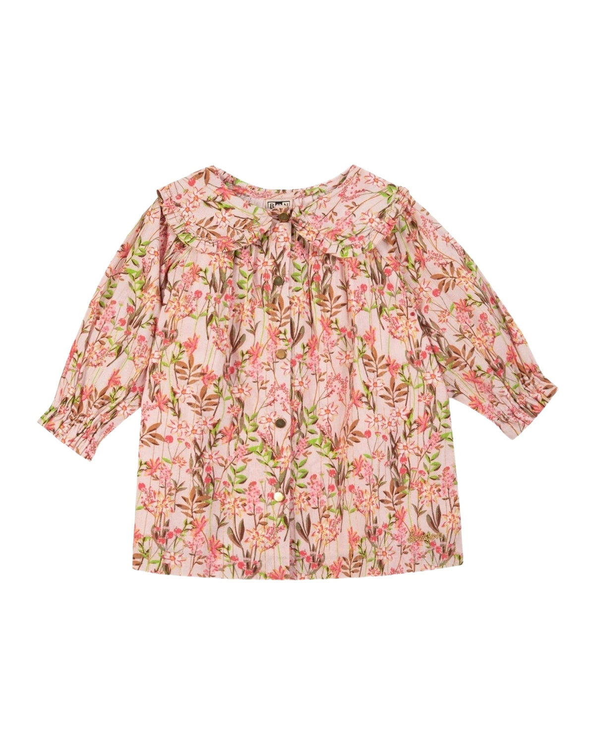 Robe Mini heidi en coton - Fleurs Edelweiss