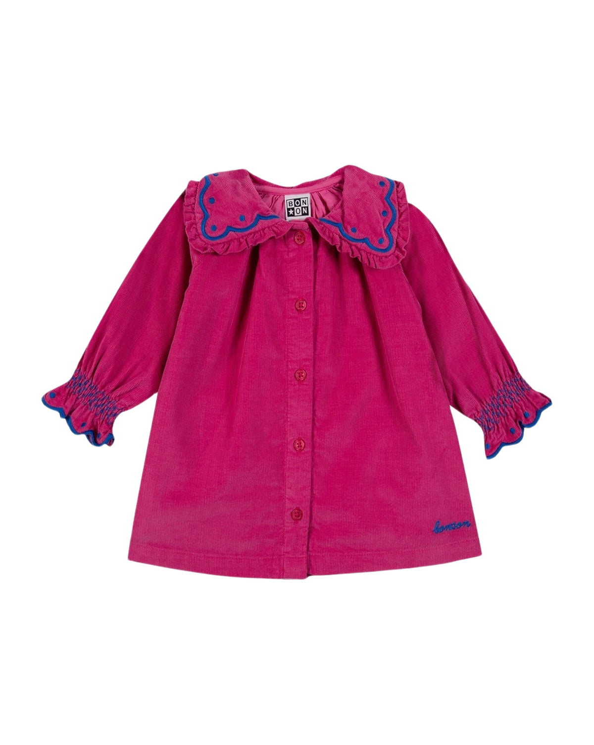 Heidi mini cotton dress - Lollipop Pink
