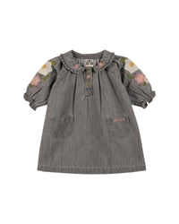 Robe Deb en coton - Chambray Gris