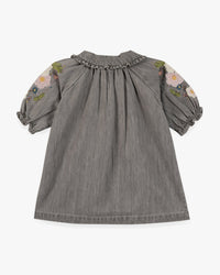 Robe Deb en coton - Chambray Gris