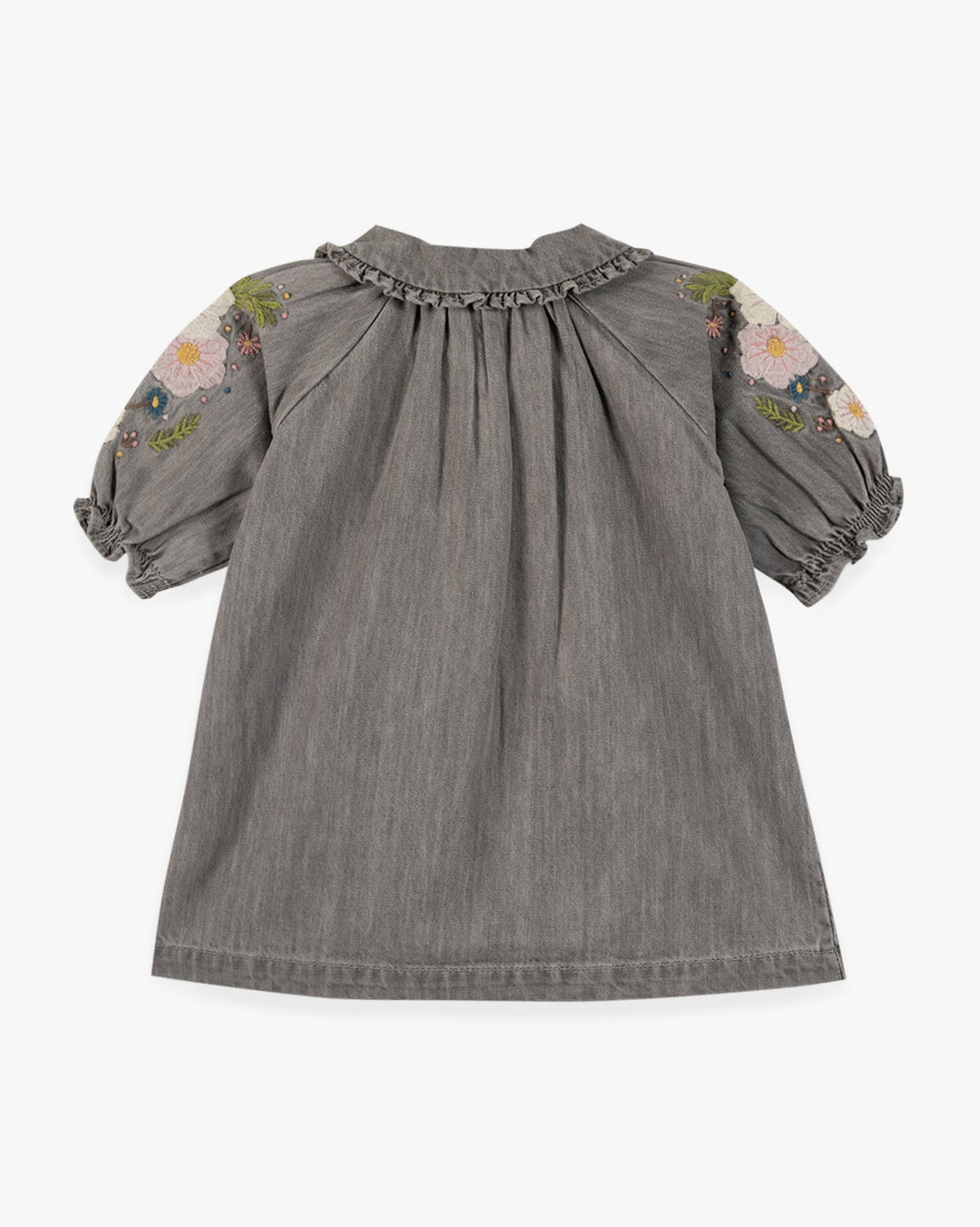 Robe Deb en coton - Chambray Gris