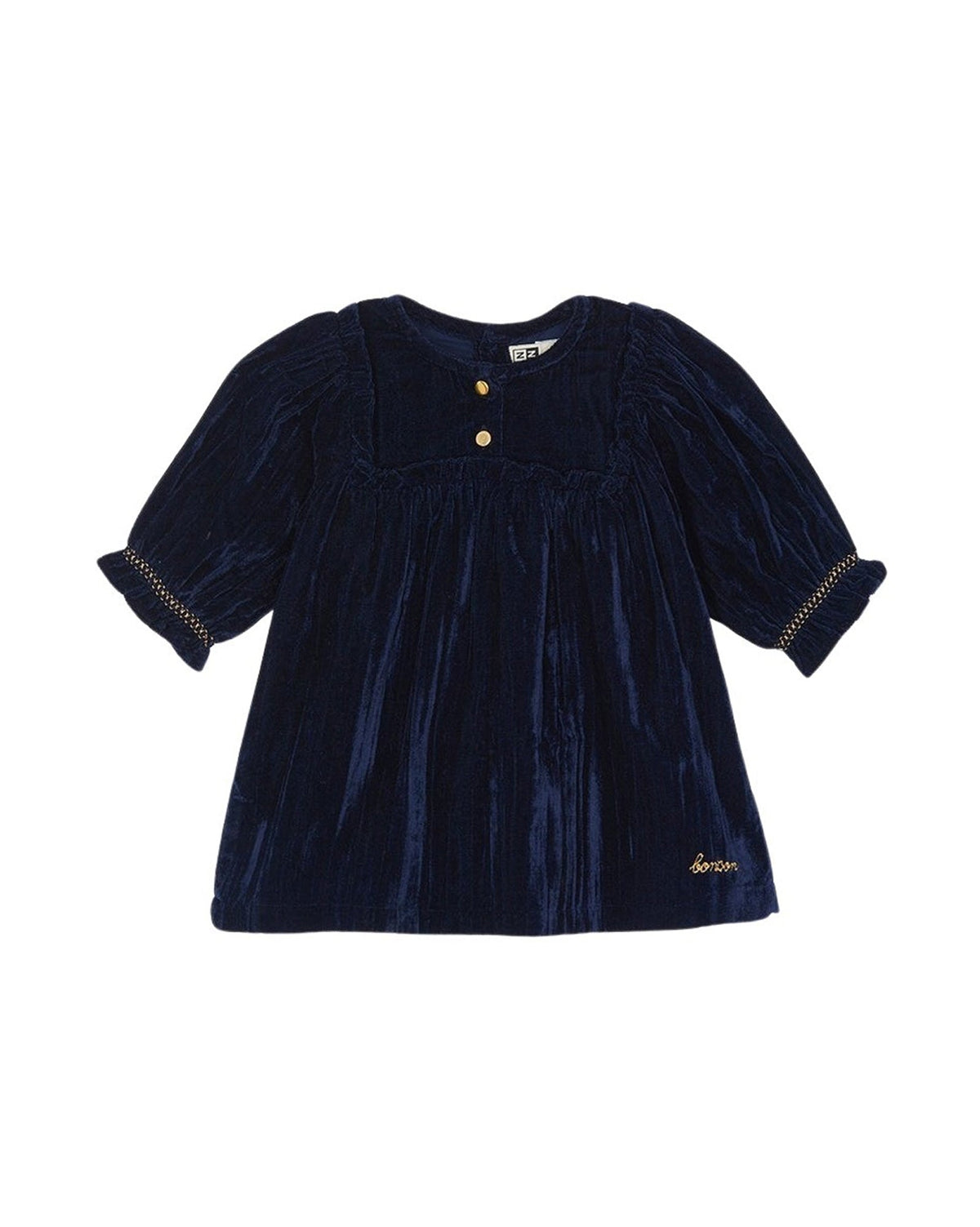 NAVY BONTON // Robe Douceur