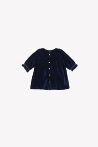 NAVY BONTON // Robe Douceur