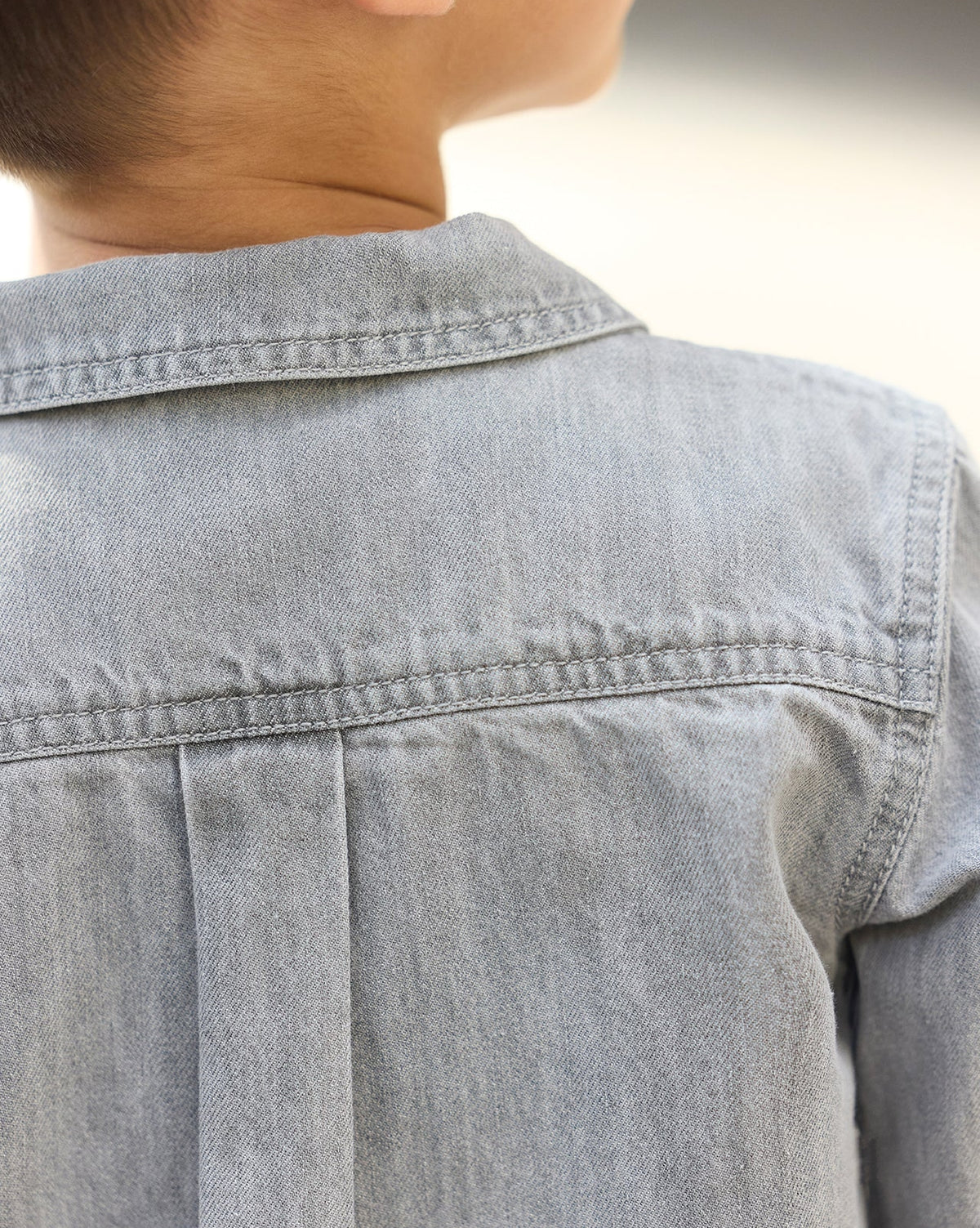 Pan cotton shirt - Grey chambray