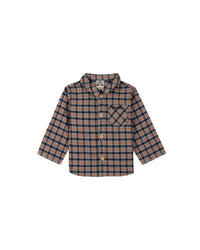 Chemise Pan - Carreau Gris Orange