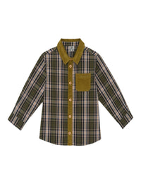 Jerry cotton shirt - Khaki checked