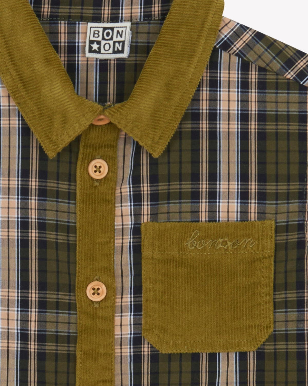 Jarry cotton shirt - Khaki checked