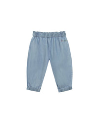 Biscot cotton trousers - Blue chambray