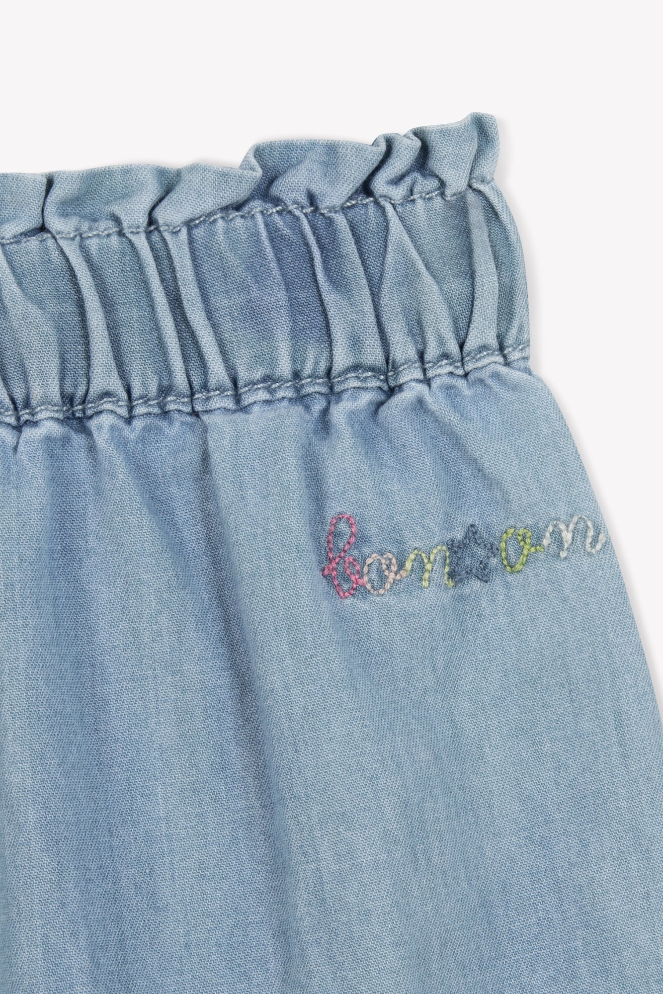 Pantalon Biscot - Chambray Bleu
