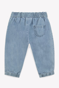 Pantalon Biscot - Chambray Bleu