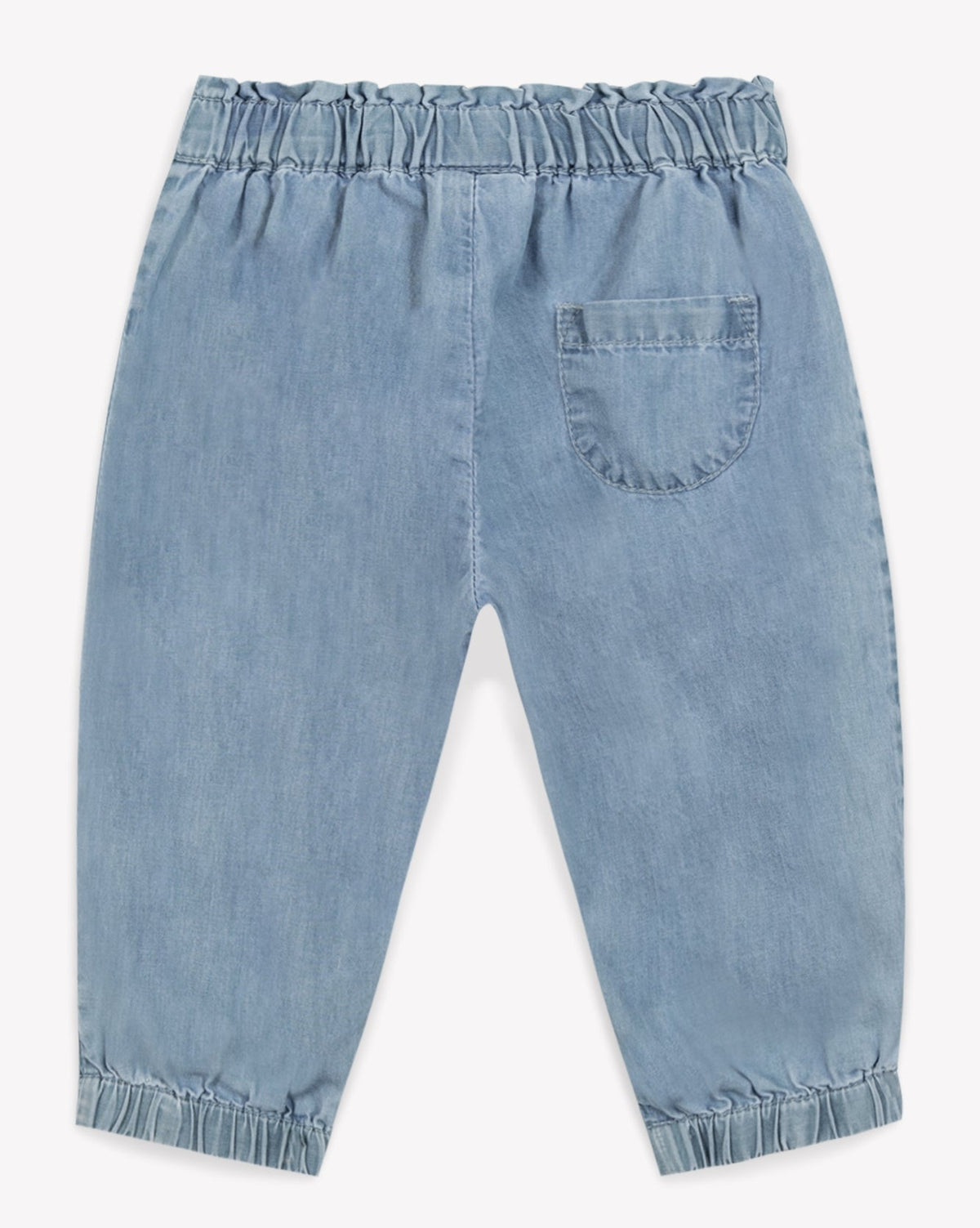 Biscot cotton trousers - Blue chambray