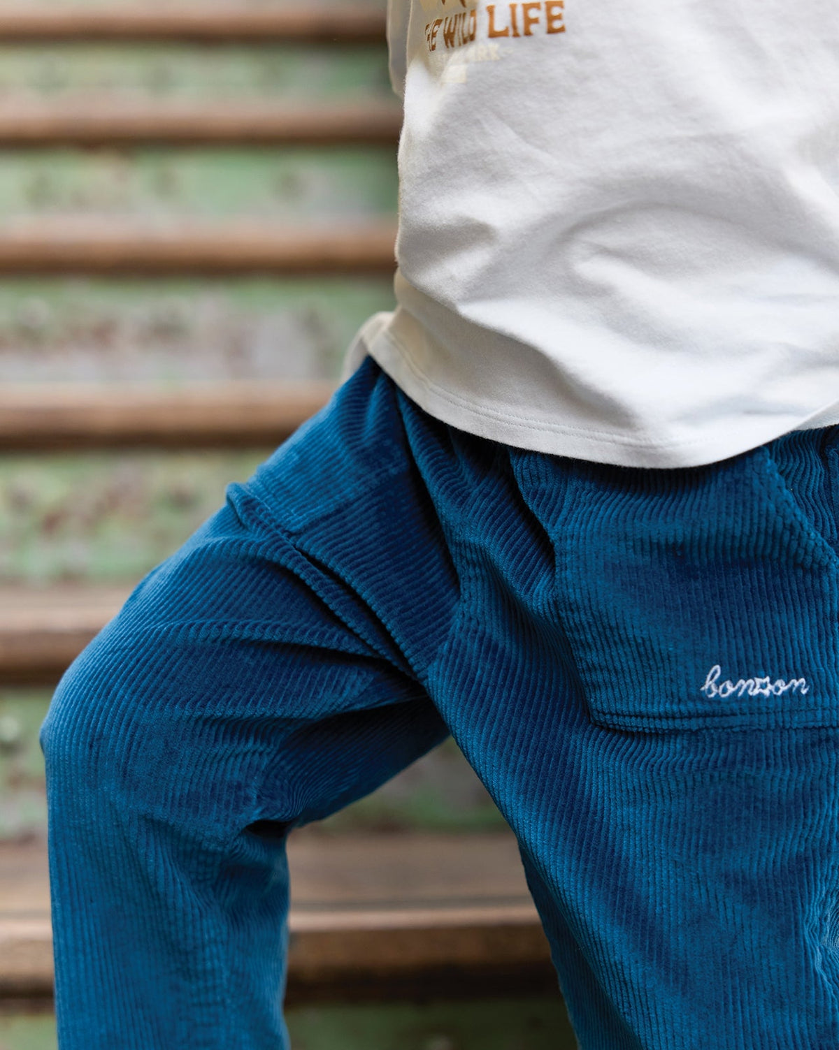 Darius cotton trousers - Malibleu blue