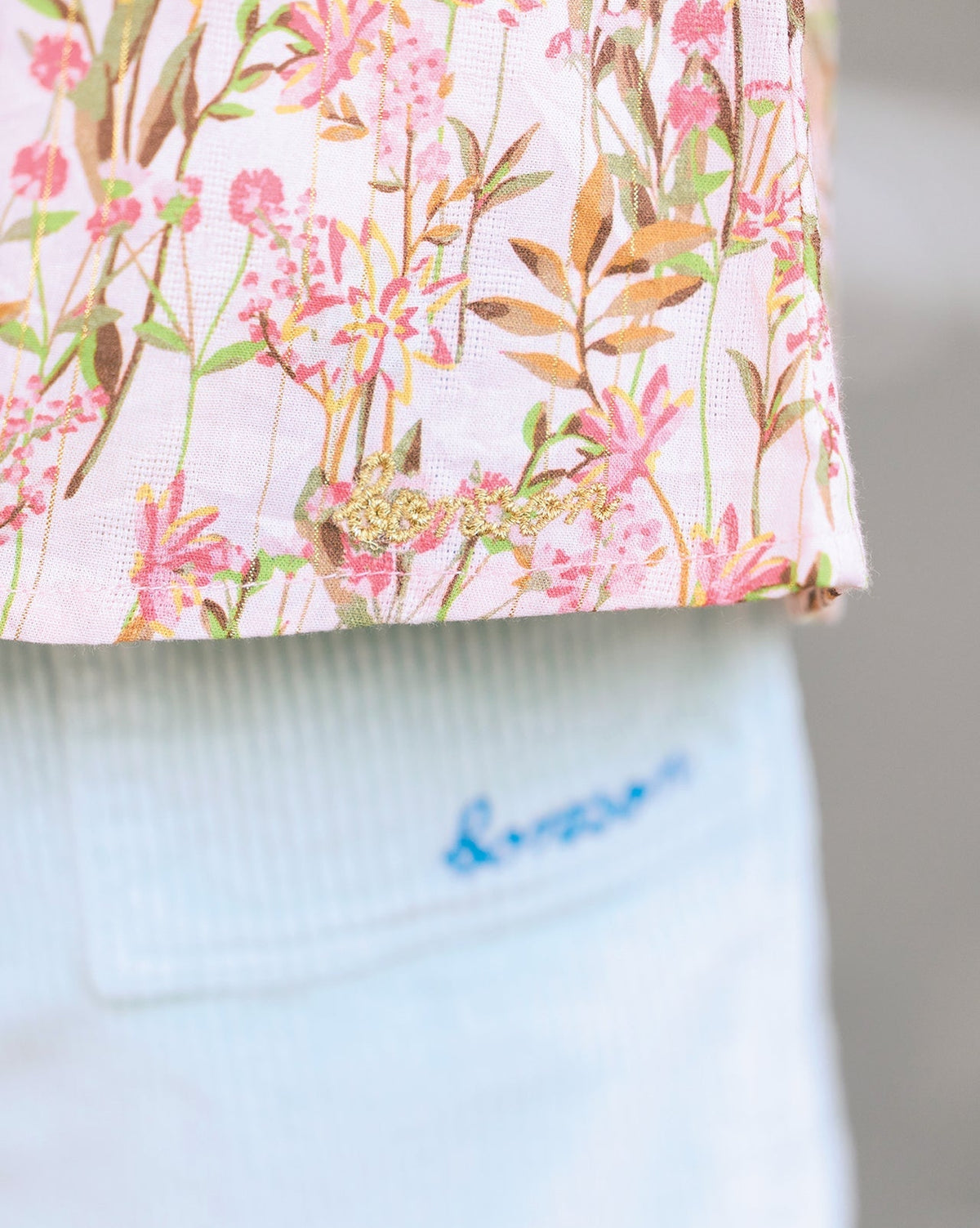Darius cotton trousers - Pale Aqua