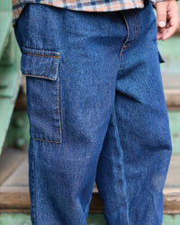 Pantalon Frog en coton - Chambray Bleu