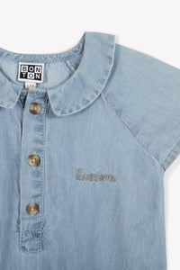 Barboteuse Inca - Chambray Bleu