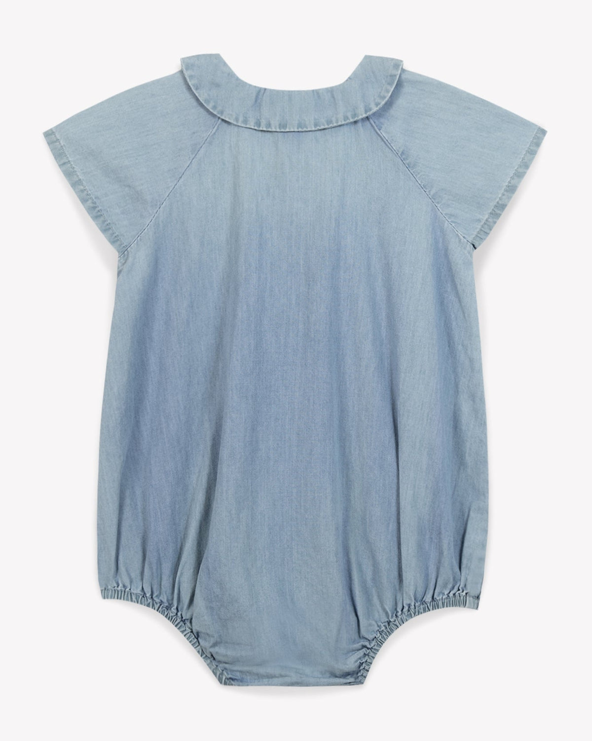 Inca cotton romper - Blue Chambray