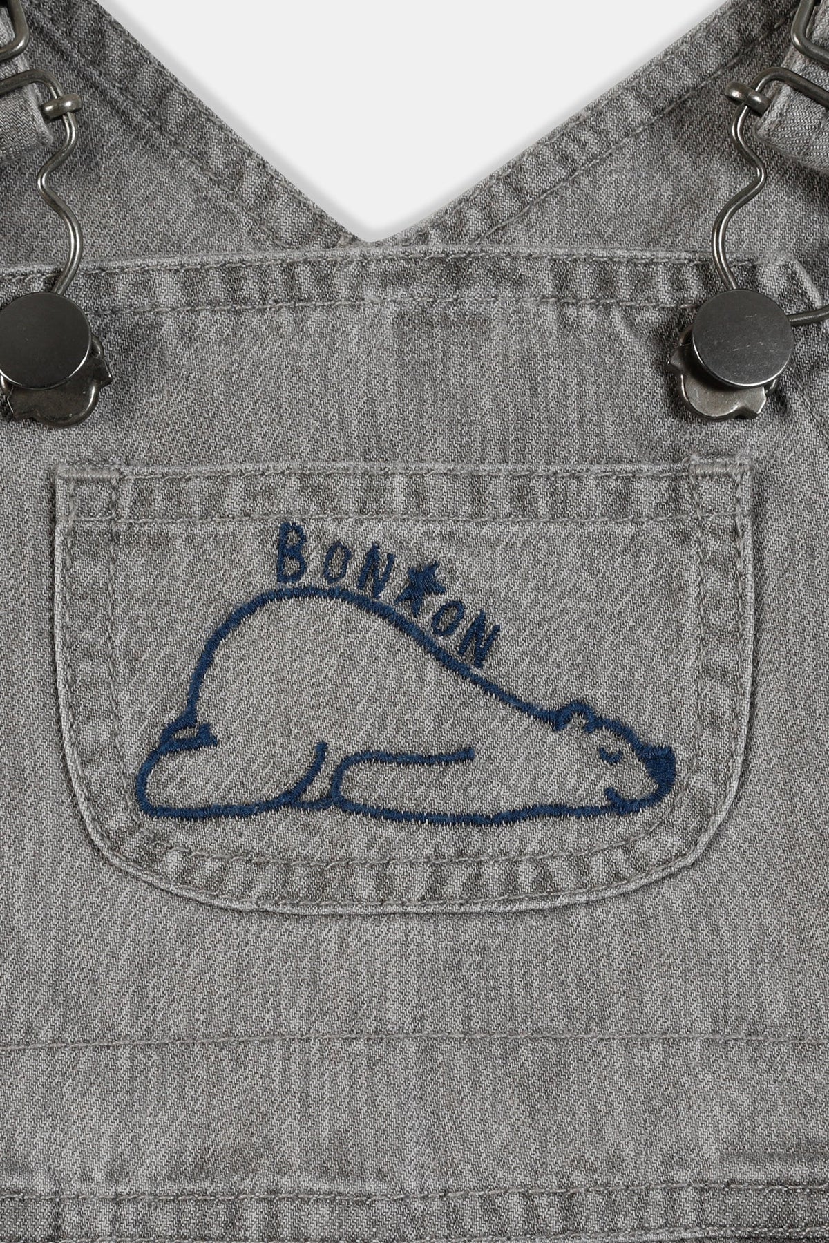 CHAMBRAY GRIS // Salopette Icare