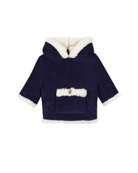 Cotton ‘Camion’ coat - Navy Bonton
