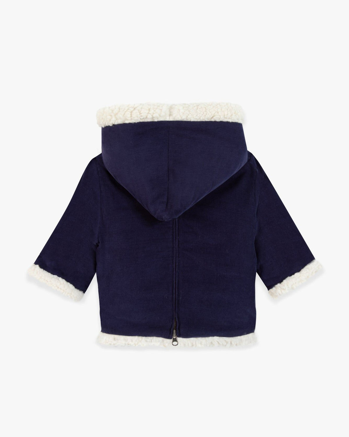 Cotton ‘Camion’ coat - Navy Bonton