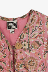 Gilet Beti - Blockprint Rose