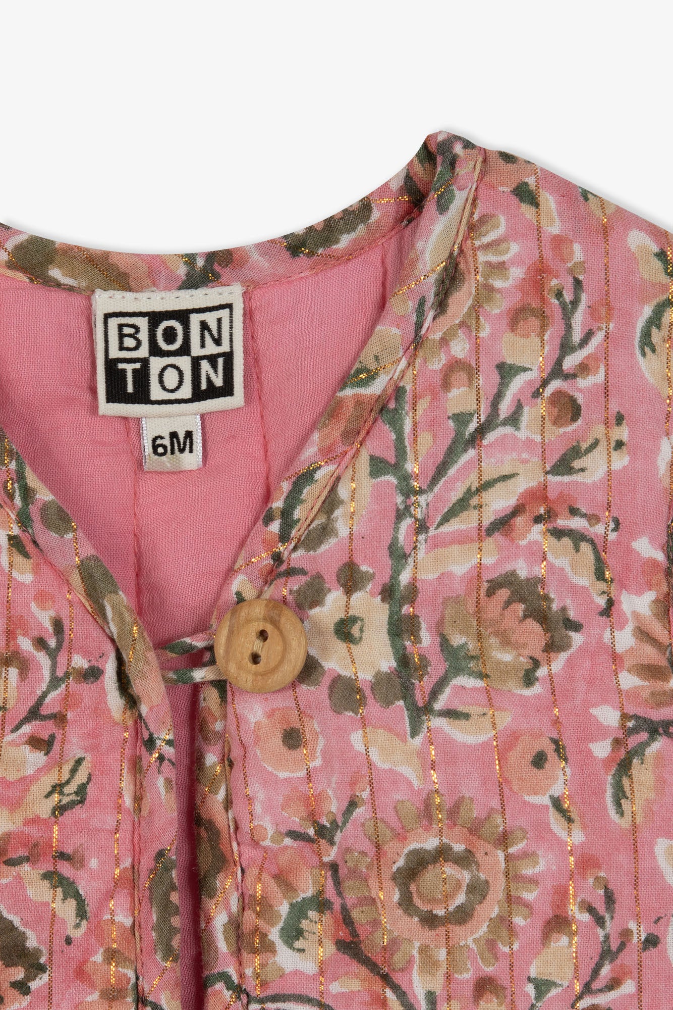 Gilet Beti - Blockprint Rose