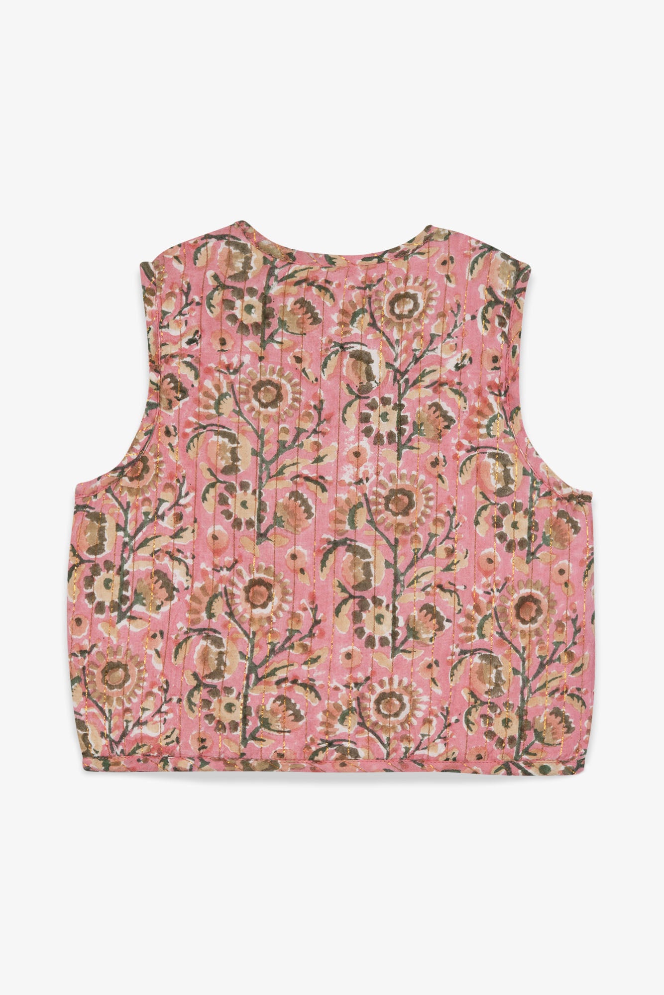 Gilet Beti - Blockprint Rose