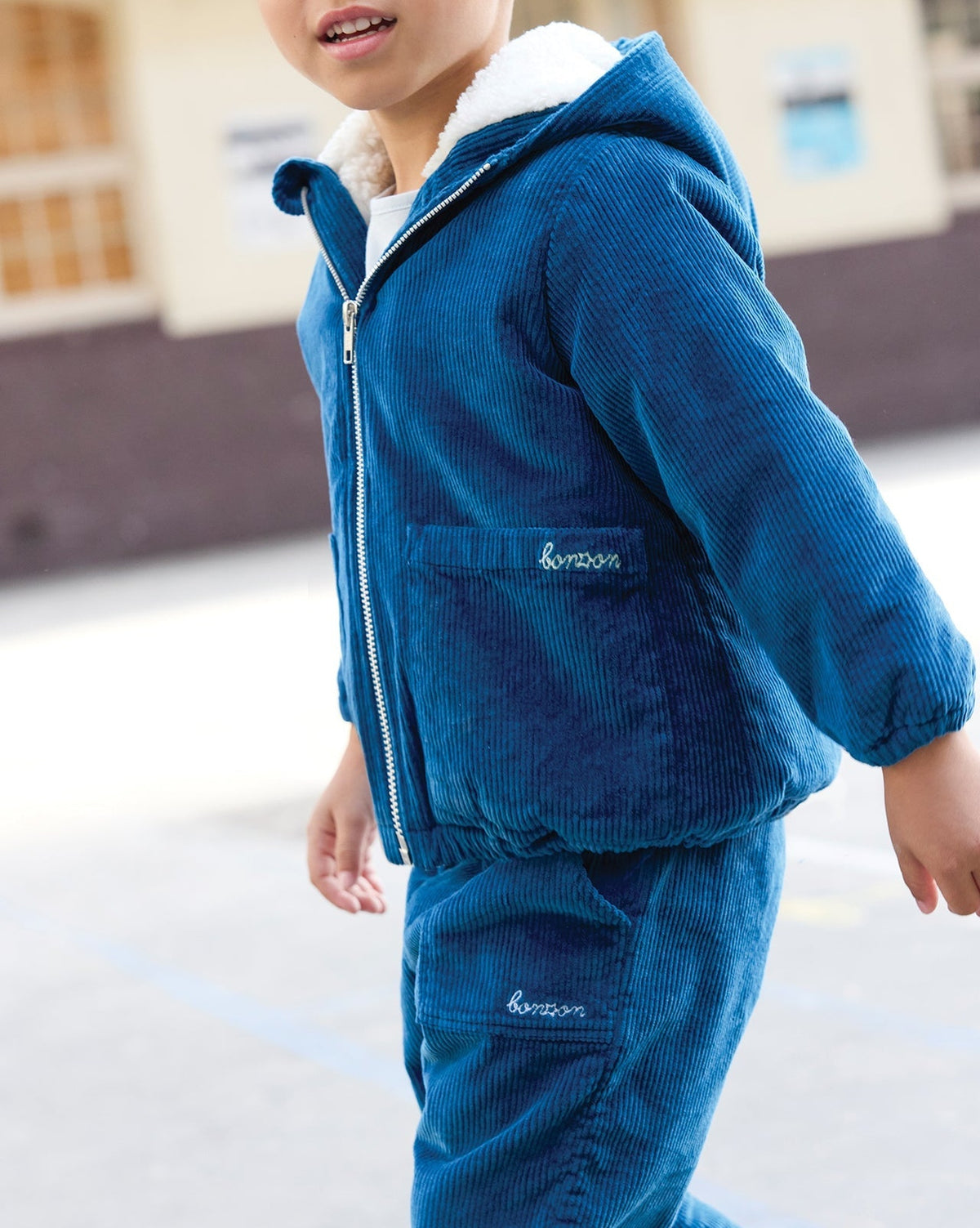 Goupilb cotton coat - Malibleu blue