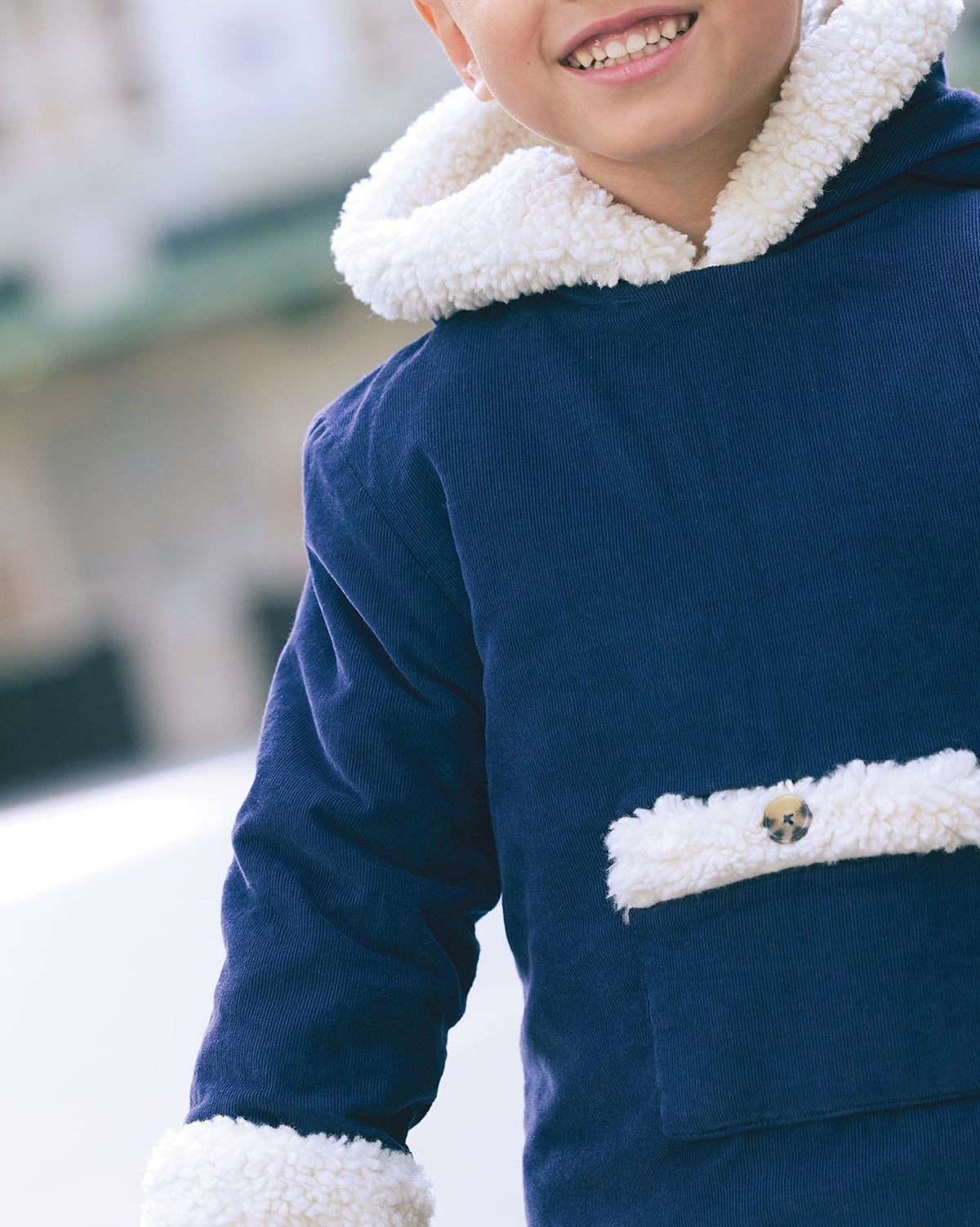 Jako cotton coat - Navy Bonton