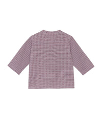 Chemise Inter à col mao en coton - Carreau Navy