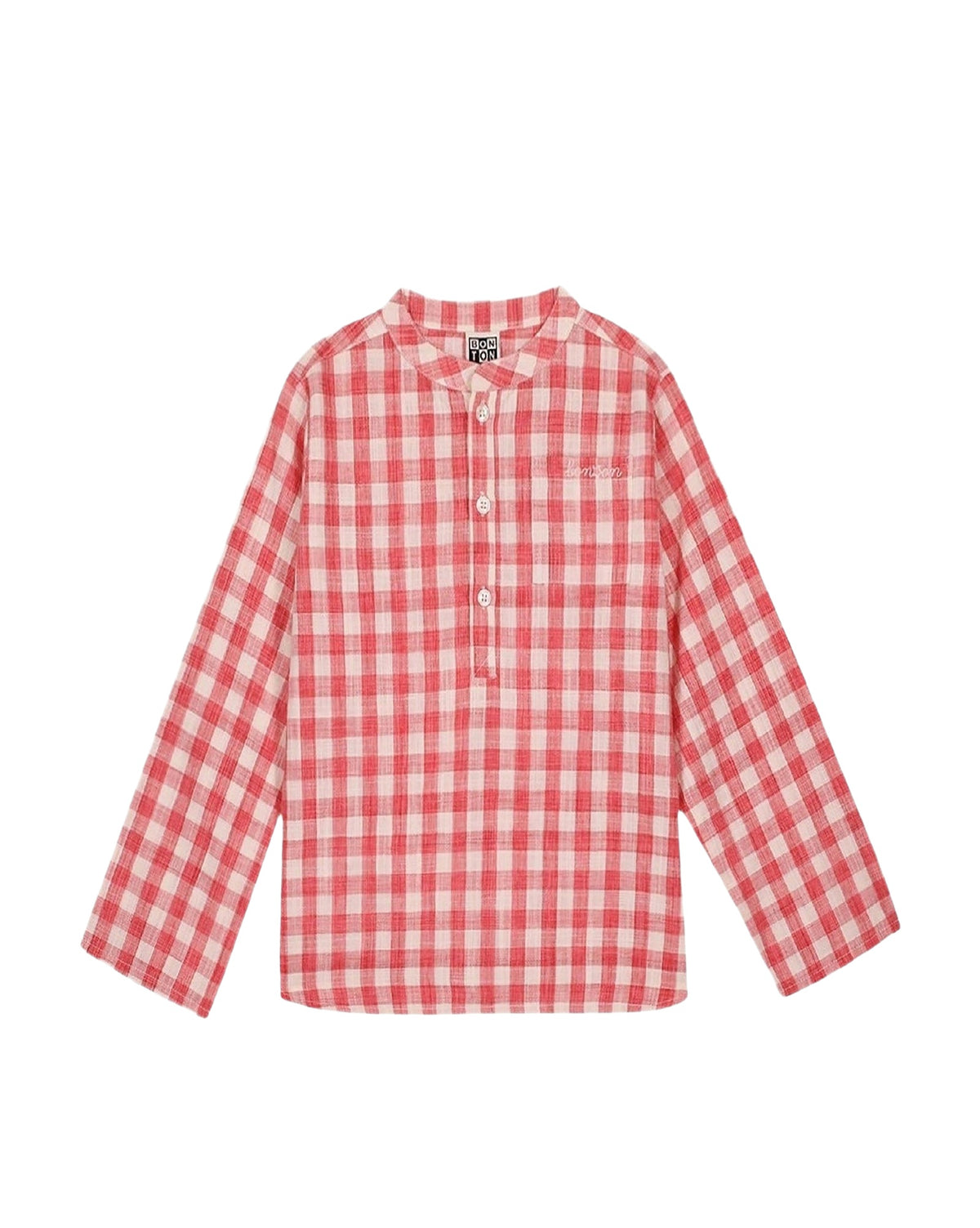 Edgar cotton tunic - Red Check