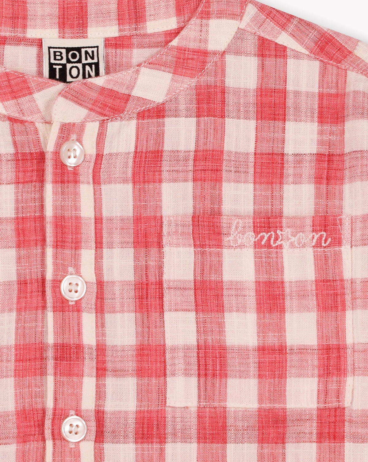 Edgar cotton tunic - Red Check