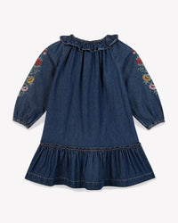 Robe Daria en coton - Chambray Foncé