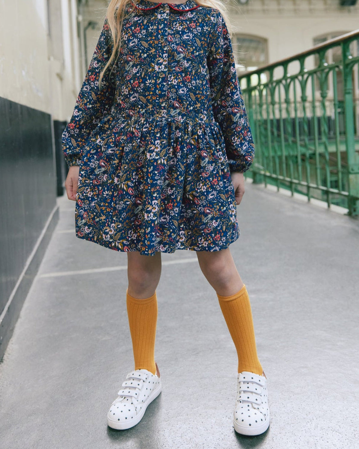 Robe Frida en coton - October Flower