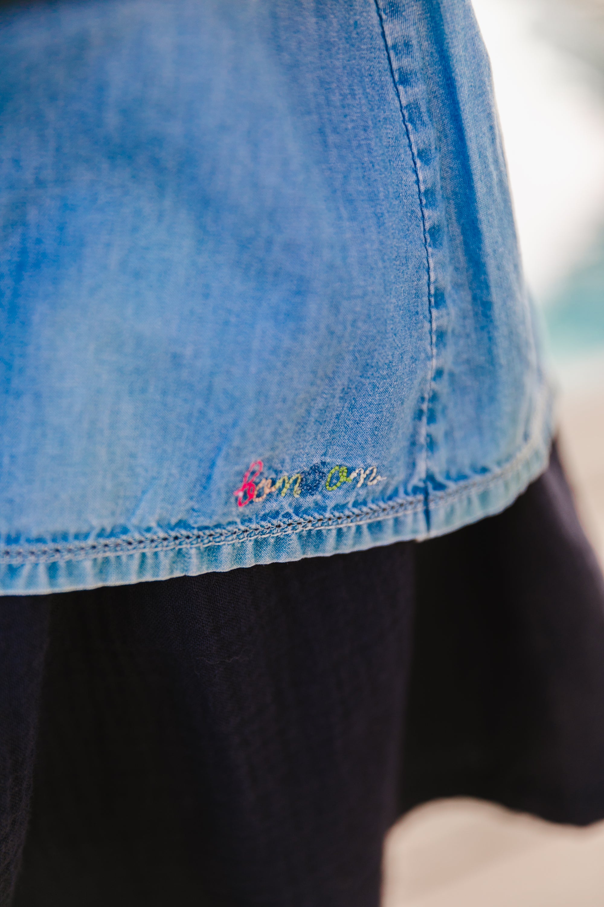 Charlotte blouse - Chambray Bleu