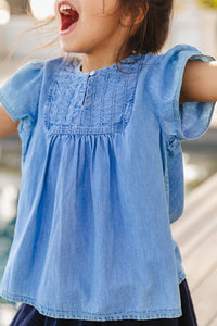 Charlotte blouse - Chambray Bleu