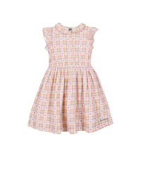Robe Greta - Carreau Bouton De Rose