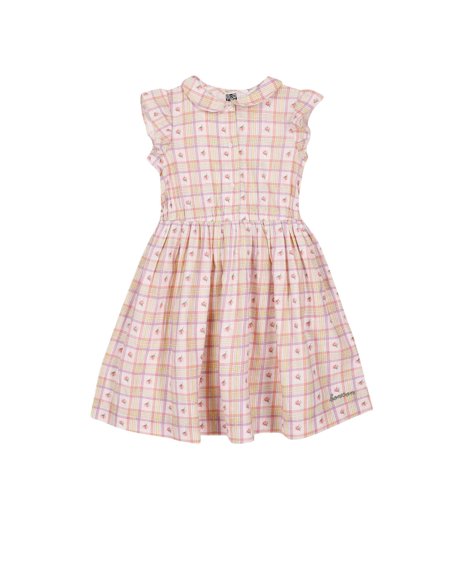 Robe Greta - Carreau Bouton De Rose