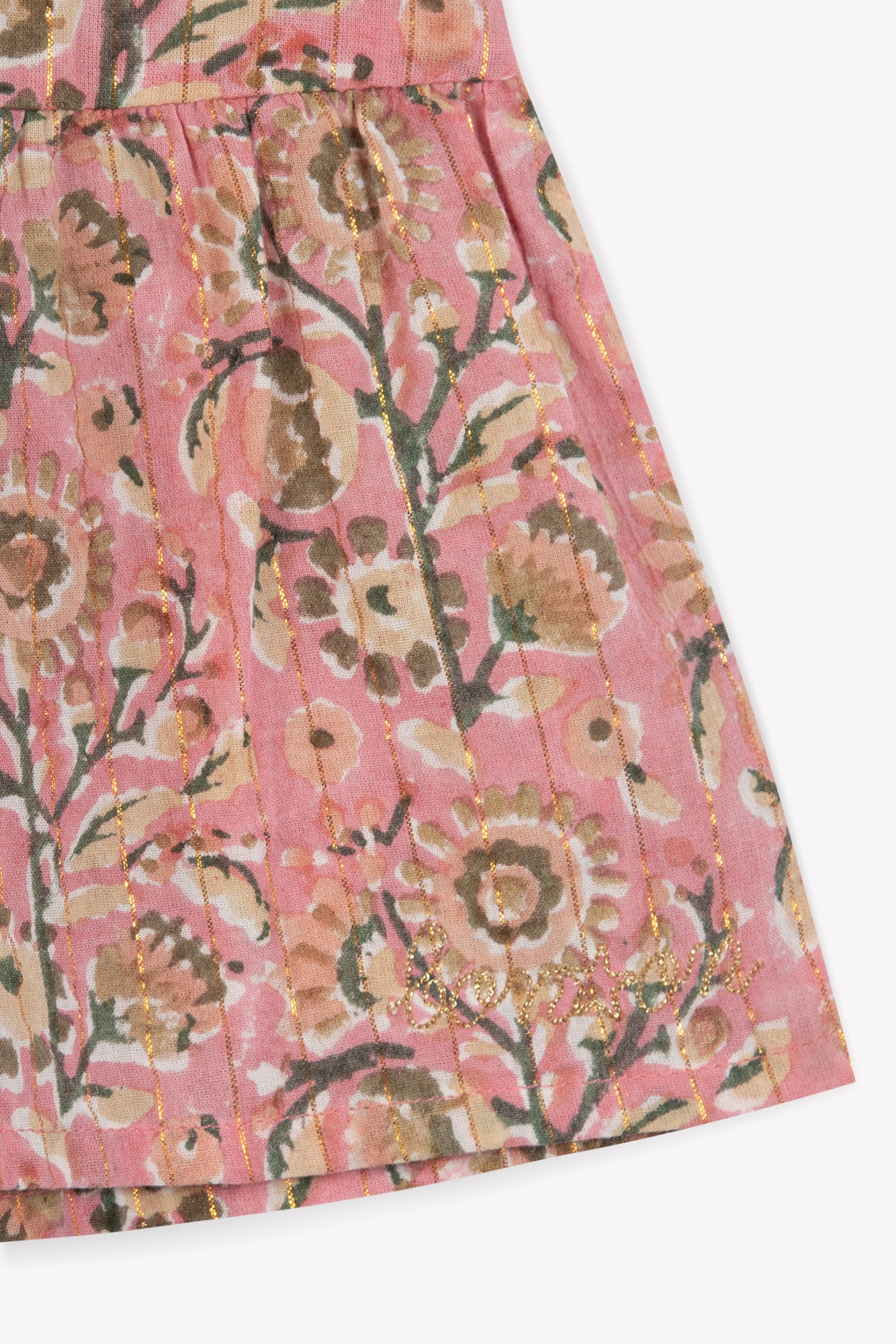 Caly Top - Blockprint Rose