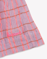 Robe Eglantine en coton - Carreau Parme