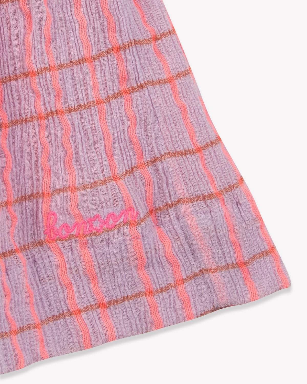 Robe Eglantine en coton - Carreau Parme