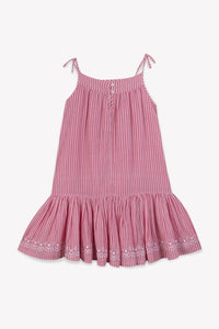 Robe Violette - Rayure Rose Elo