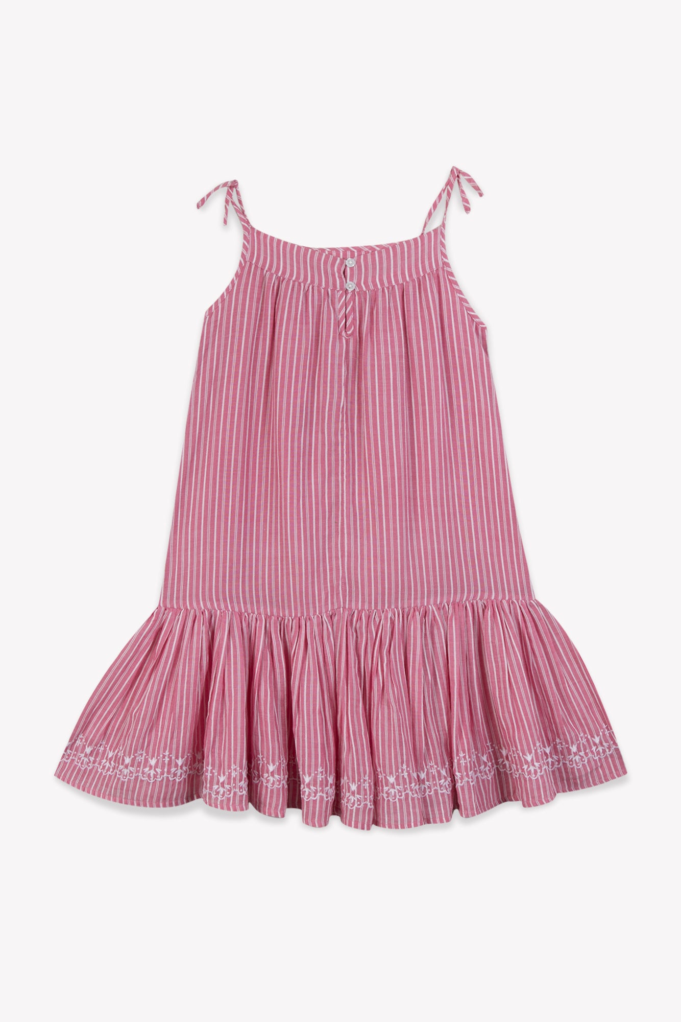 Robe Violette - Rayure Rose Elo