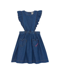 Robe Judith en coton - Chambray Bleu
